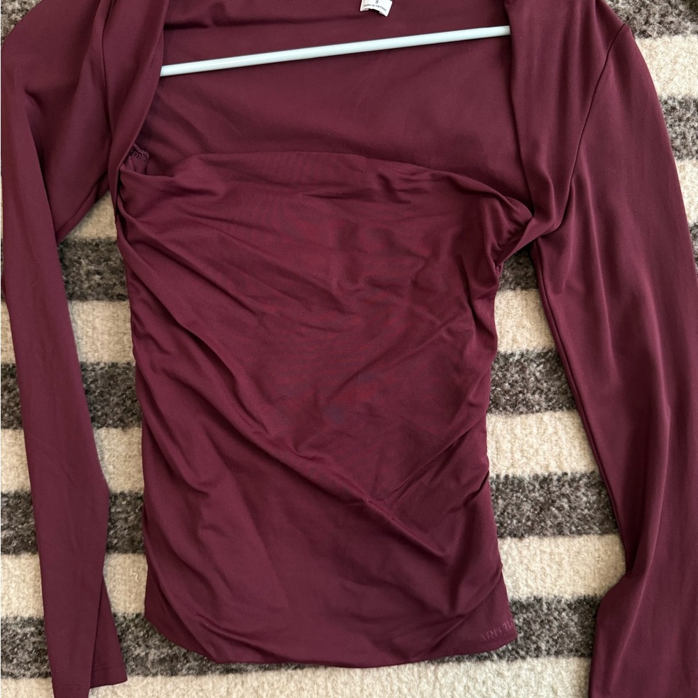 Aritzia Contour Rich Maroon Top